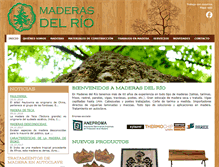 Tablet Screenshot of maderasdelrio.com